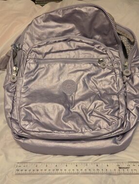 Kipling Metallic Lilac Backpack